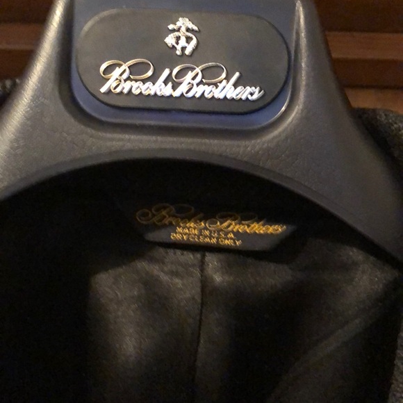 Brooks Brothers wool herringbone tweed topcoat L/XL - Picture 2 of 3